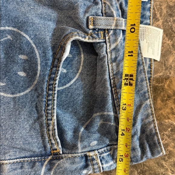 Blue Jeans with Smiley Face Pattern - Picture 5 of 5